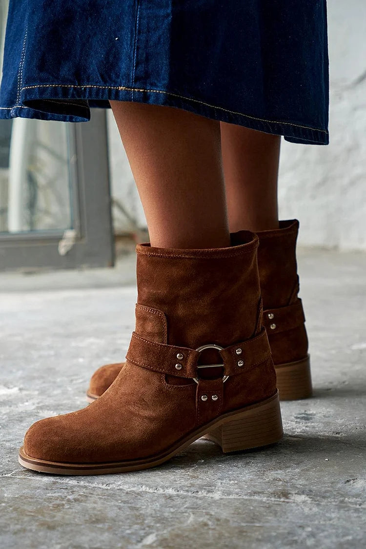 Juliette™ | Vintage Ankle Boots with Clips