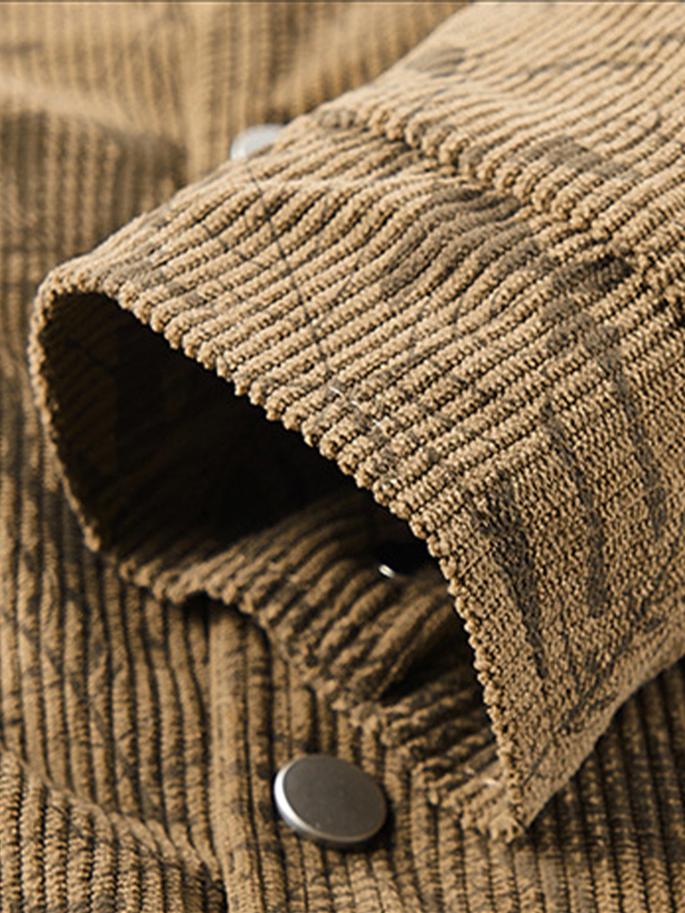 Leaf Embossed Corduroy Jacket