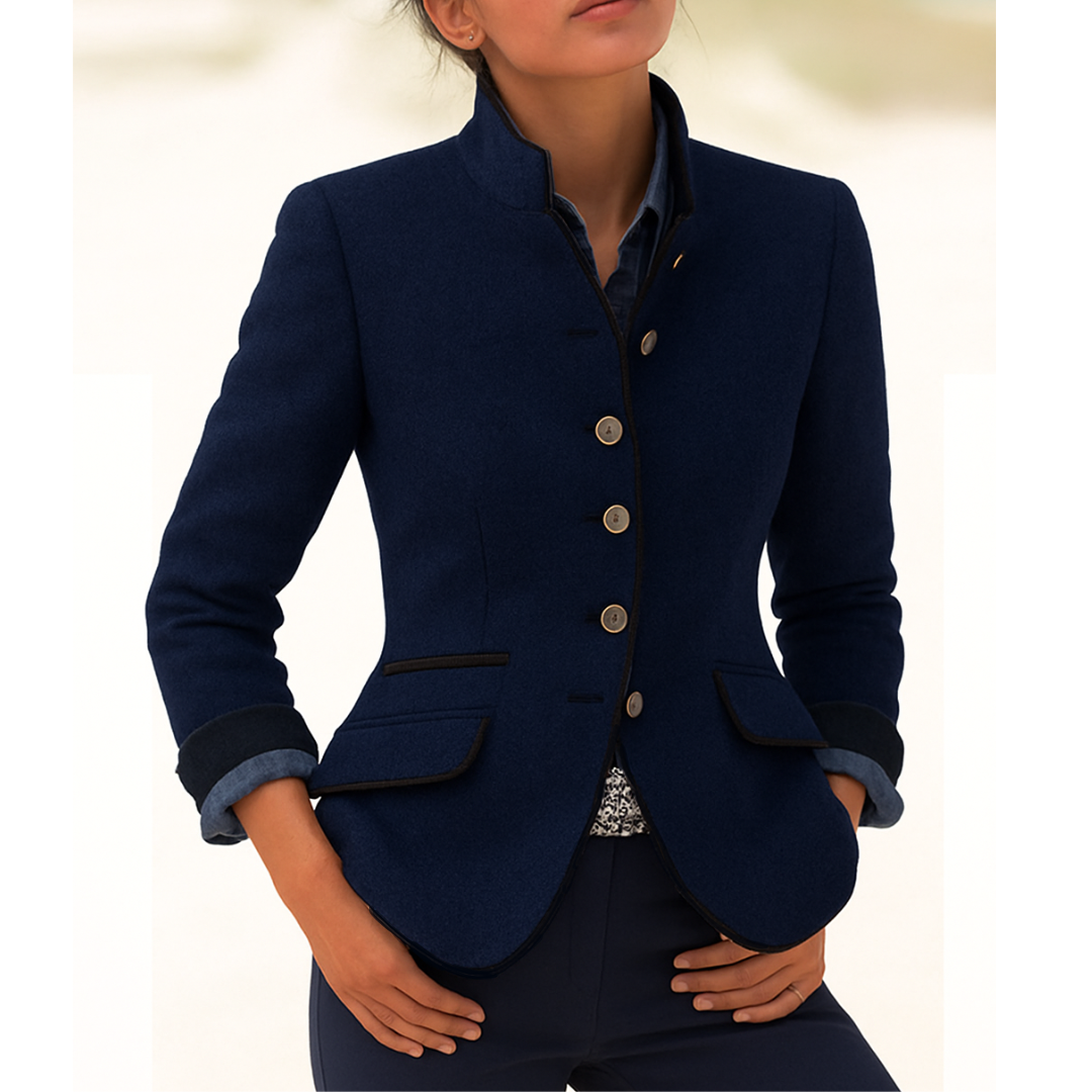 Valeria | Elegant blazer with a high collar