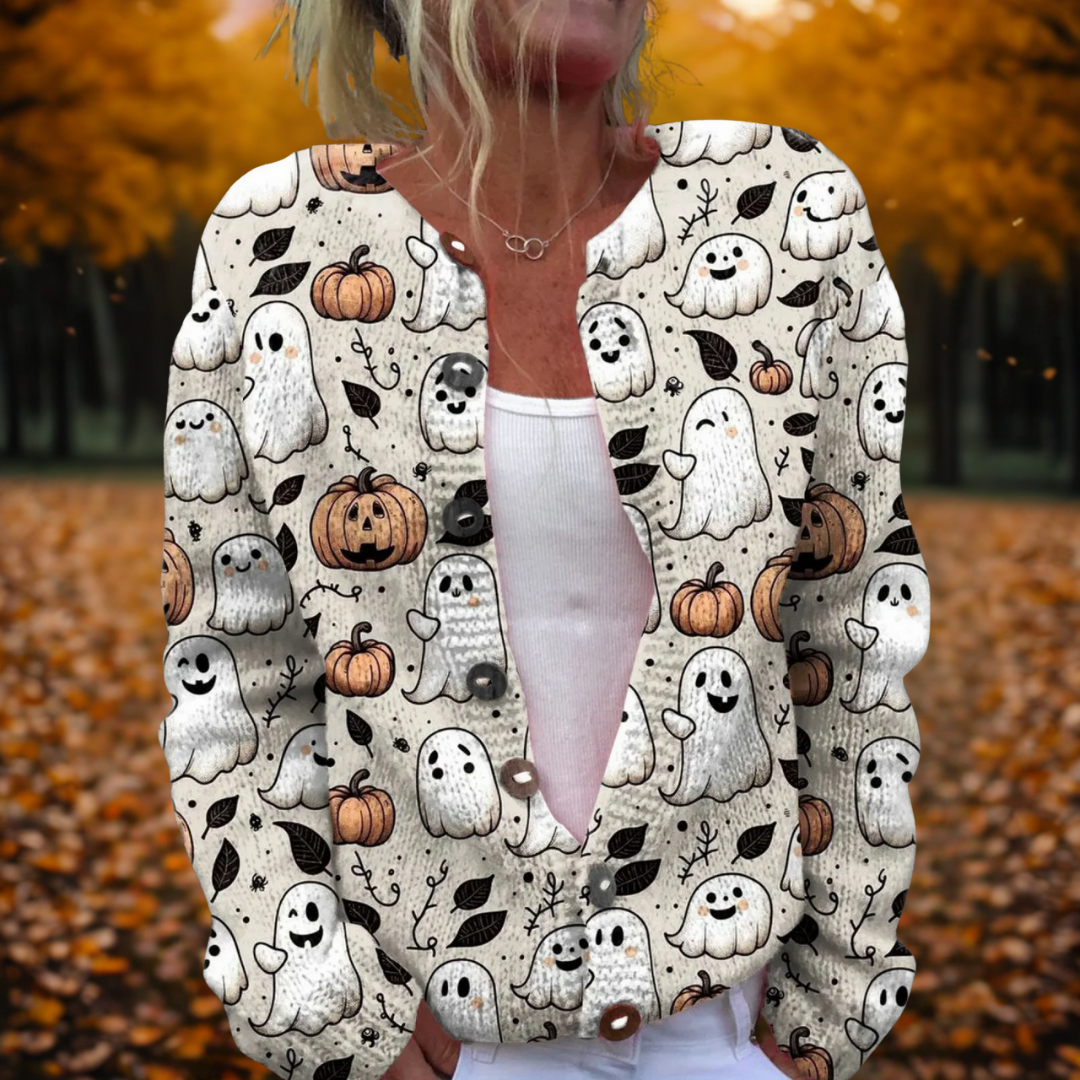 Norélie | Festive Halloween Cardigan