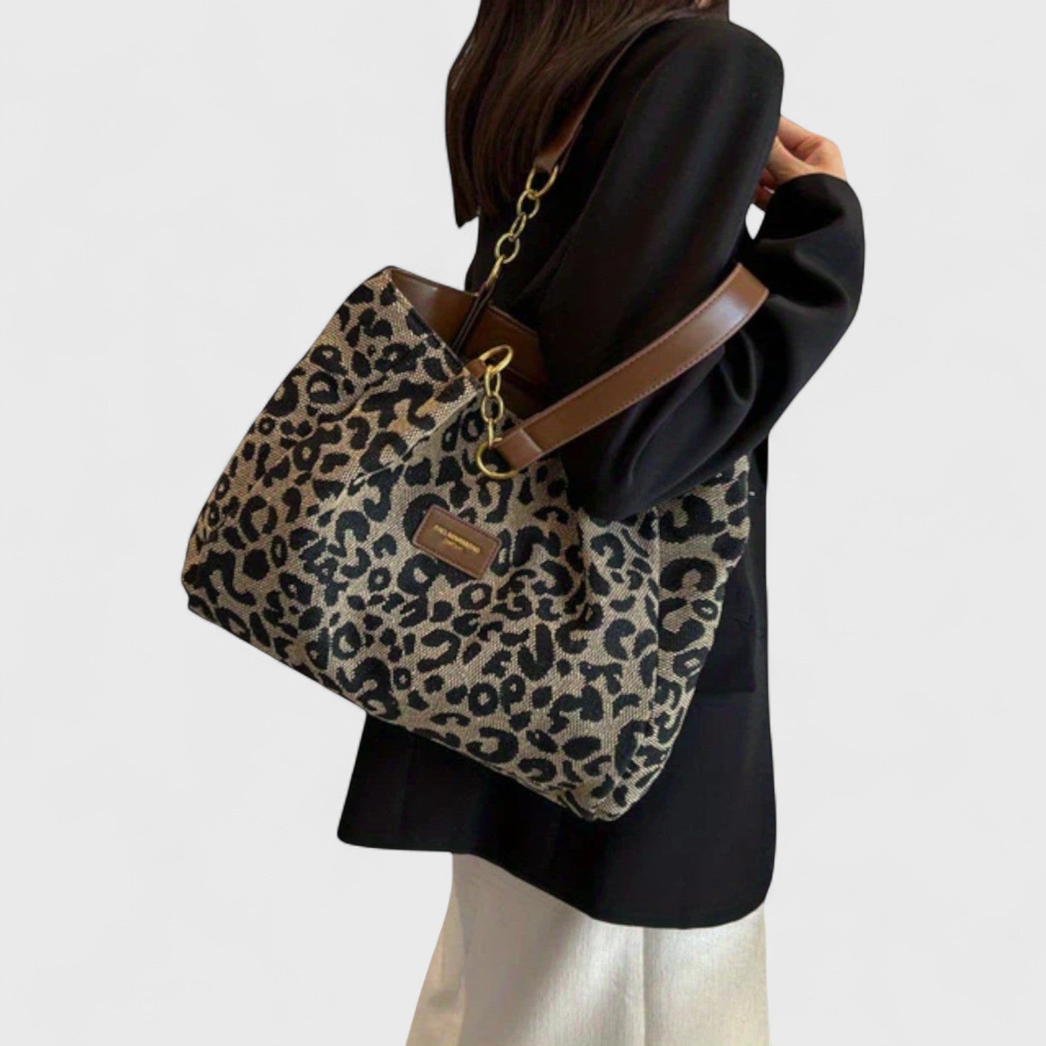 Alizée | Leopard Print Shopping Bag