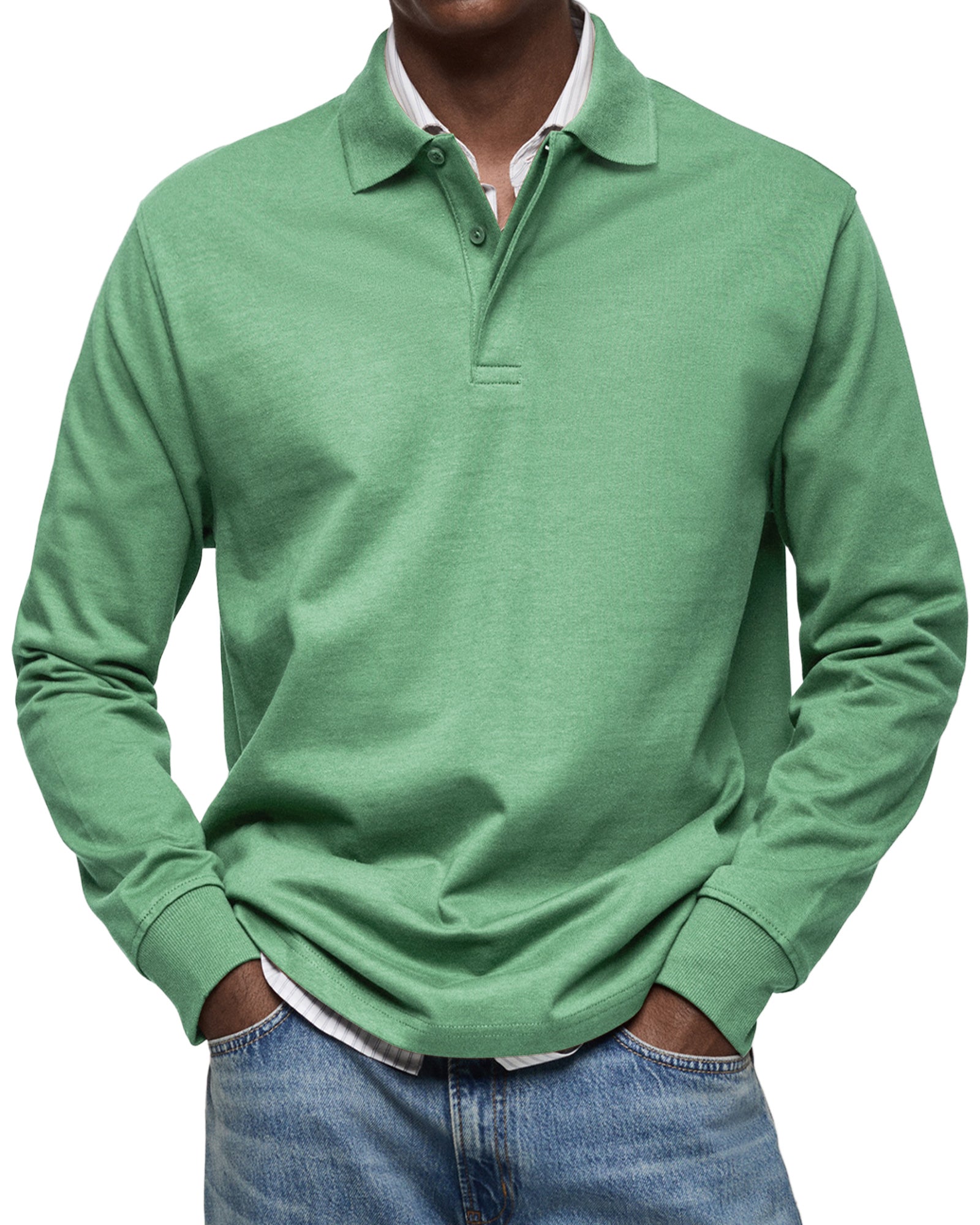 Karven – Stylish Long Sleeve Polo Shirt