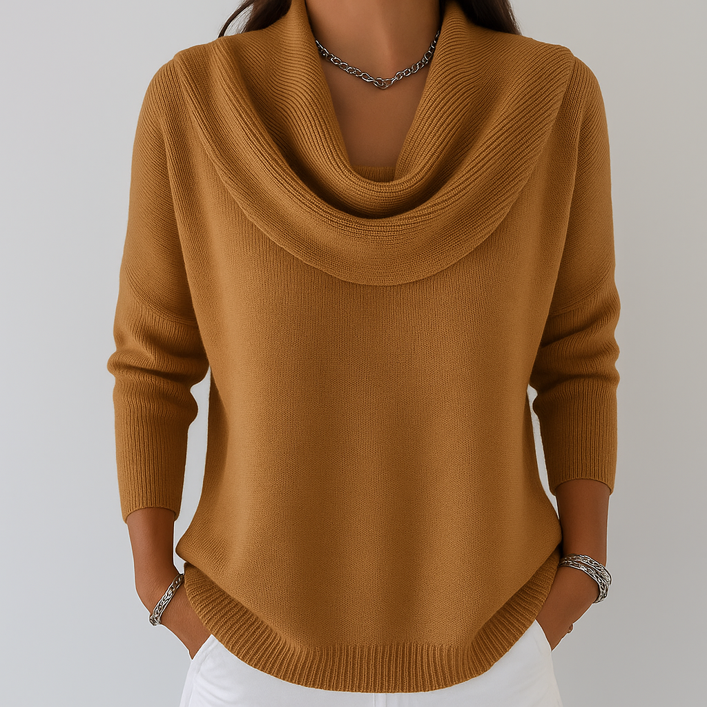 Marivana – Classic Soft Sweater with Collar