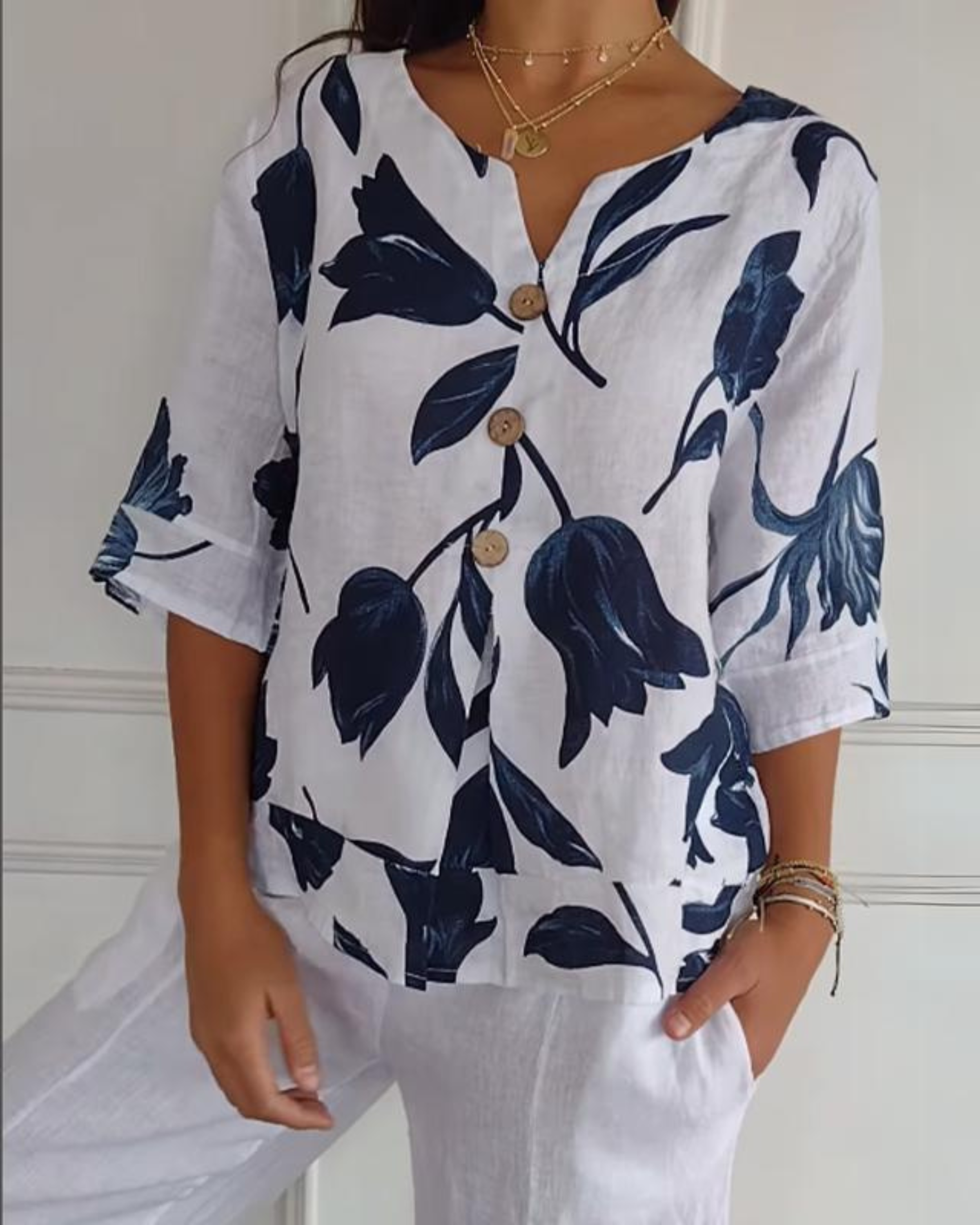 Elisa | Loose Floral Shirt