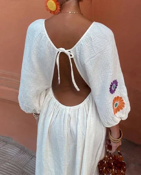 Maëlle™ | Long Embroidered Dress