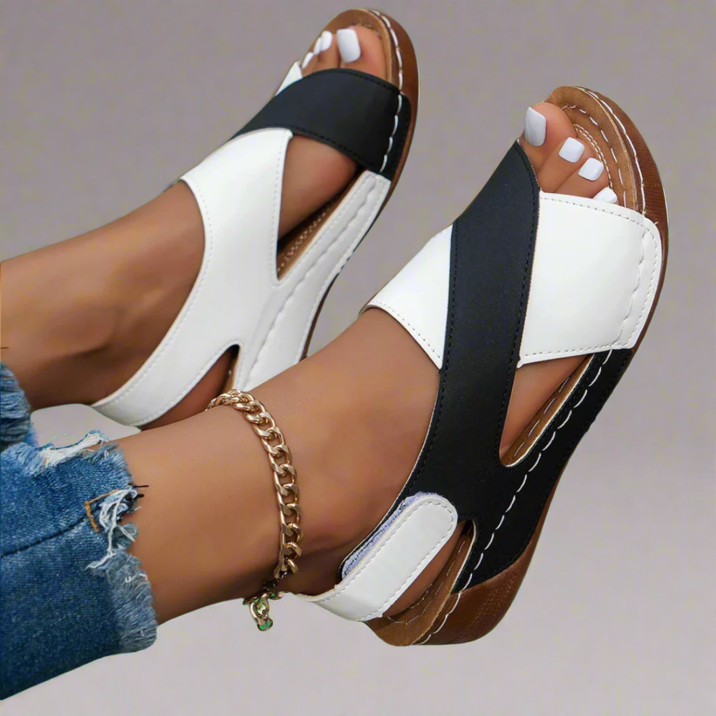 Alwine | Handcrafted Wedge Sandals Made from Premium Materials