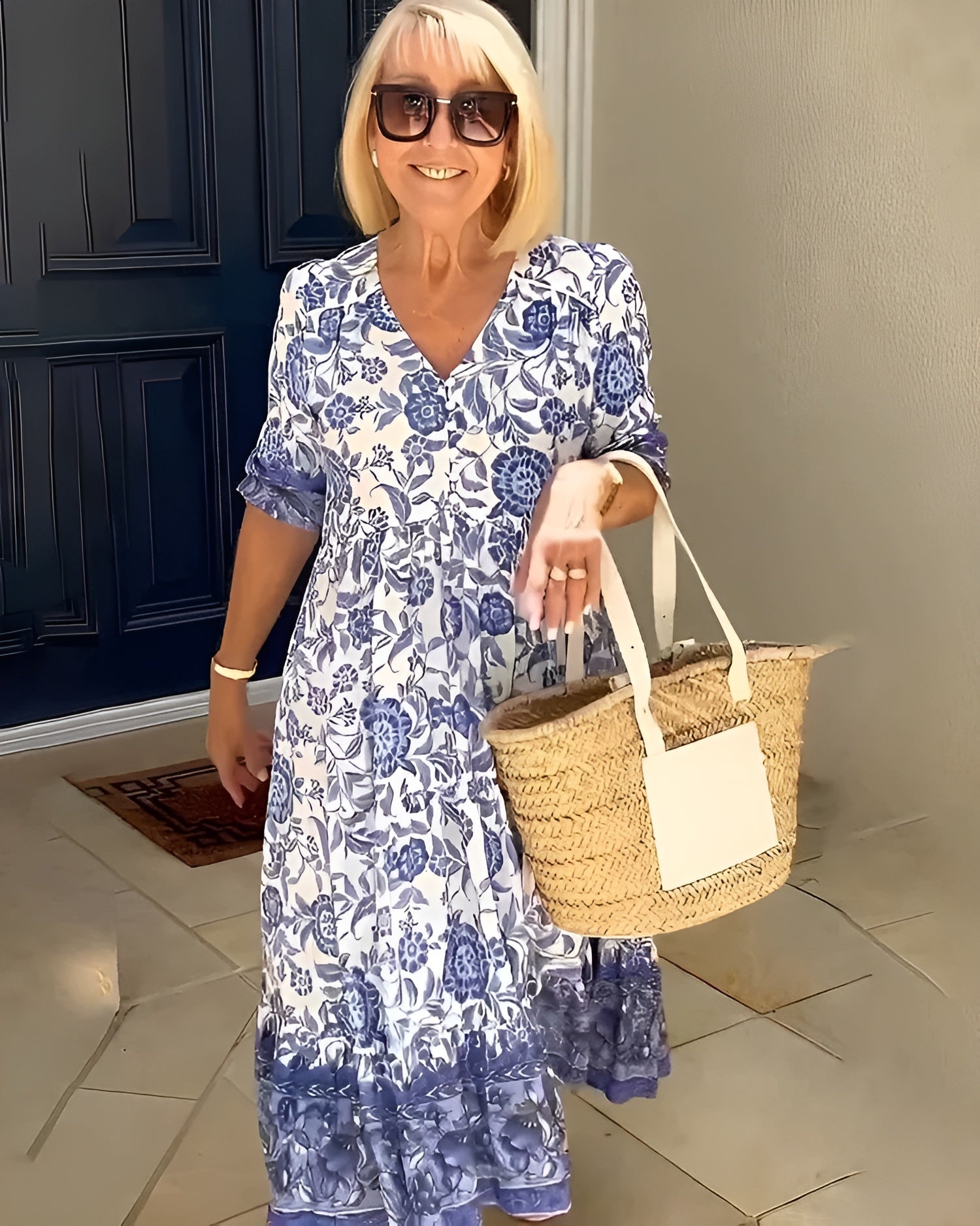 Evelyne | Elegant Floral Dress