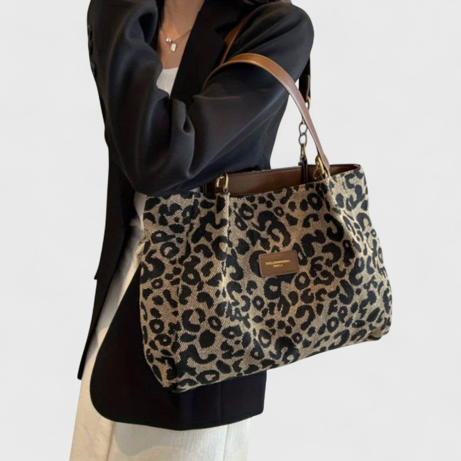 Alizée | Leopard Print Shopping Bag