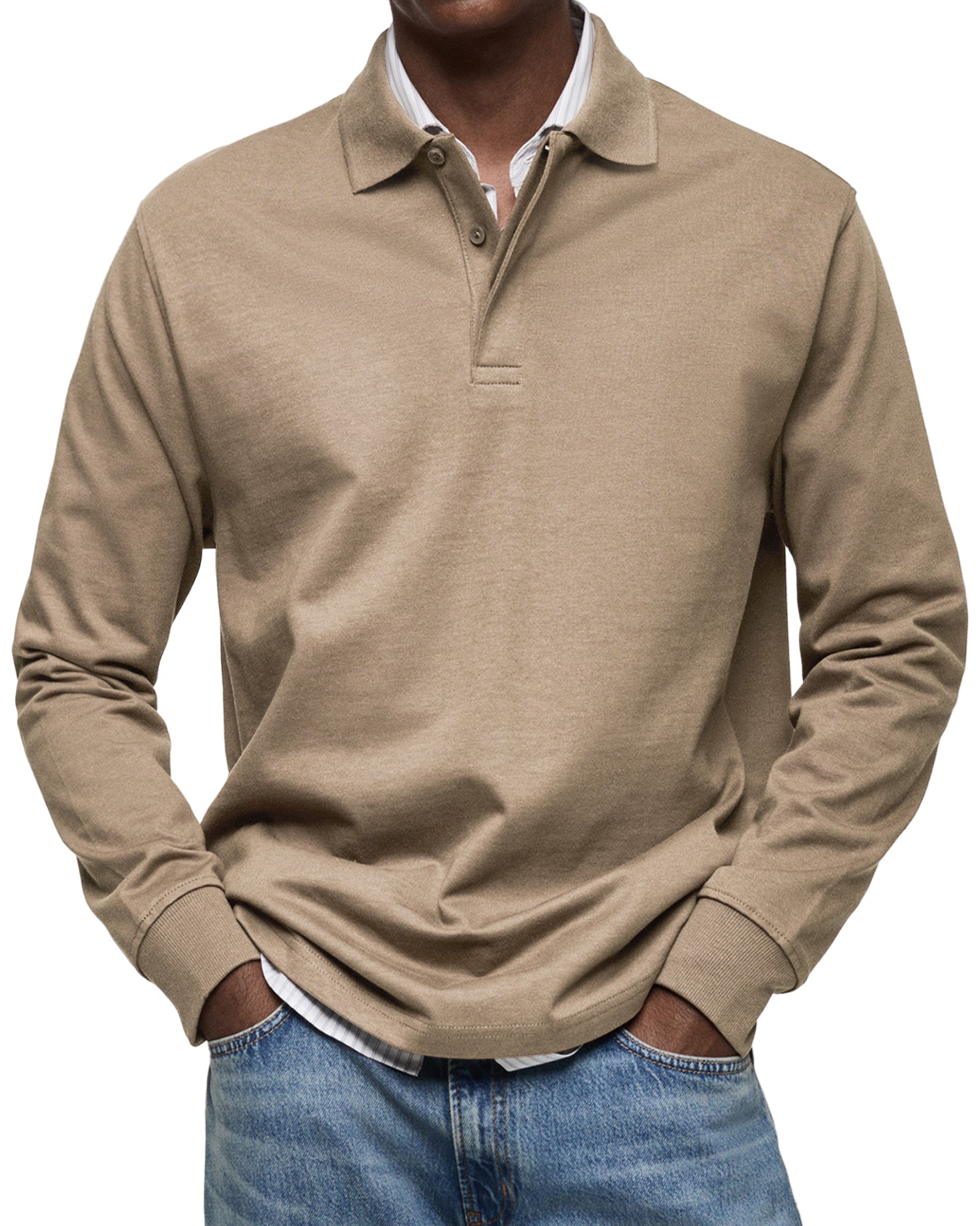 Karven – Stylish Long Sleeve Polo Shirt