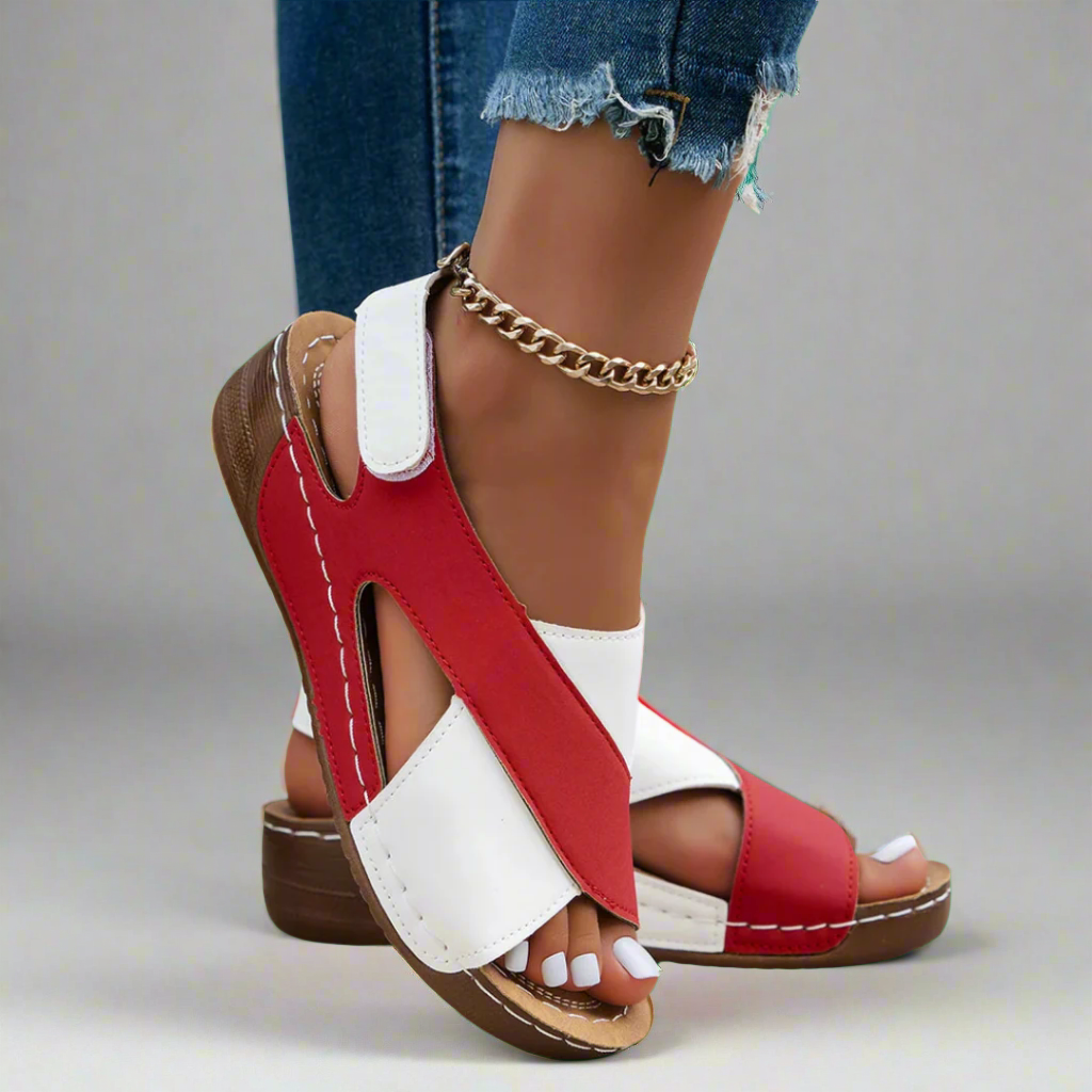 Alwine | Handcrafted Wedge Sandals Made from Premium Materials