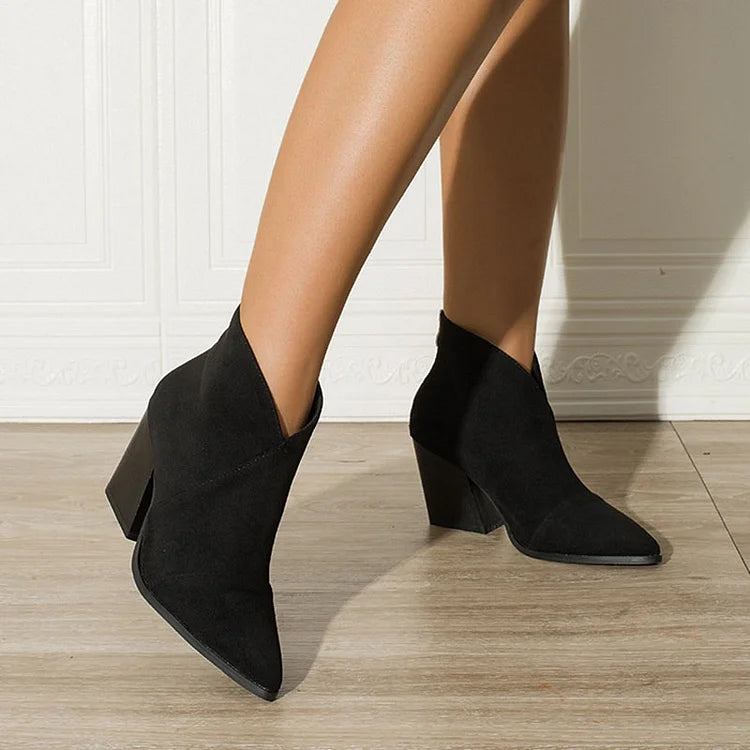 Céline™ | Elegant Suede Ankle Boots