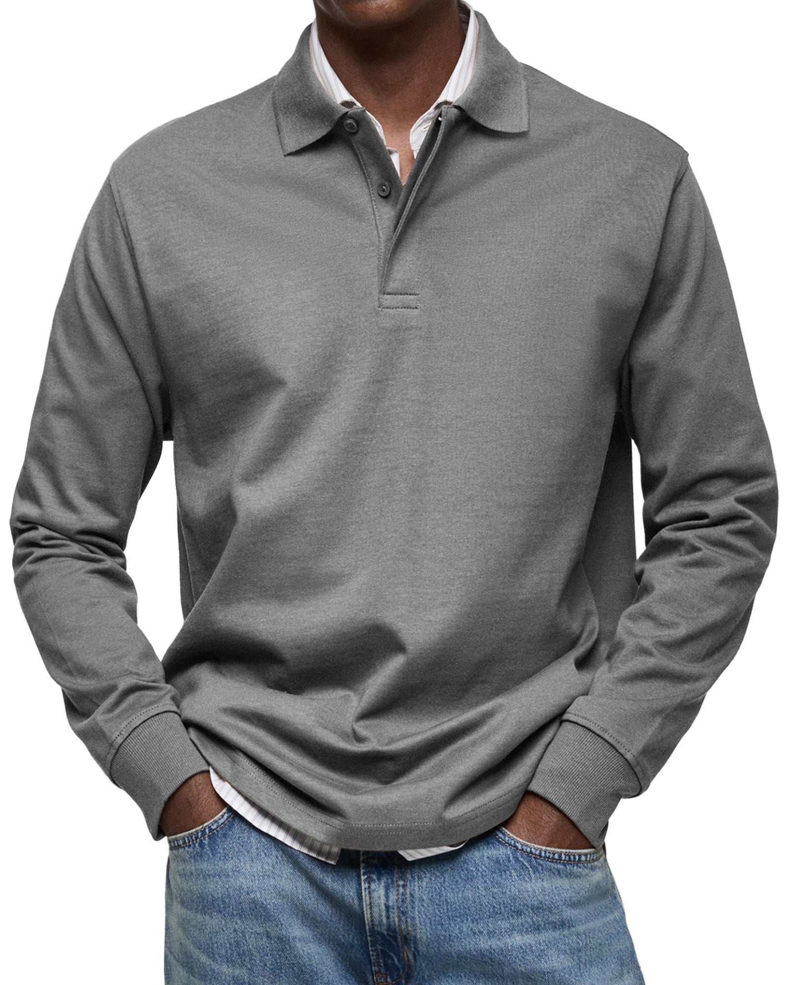 Karven – Stylish Long Sleeve Polo Shirt