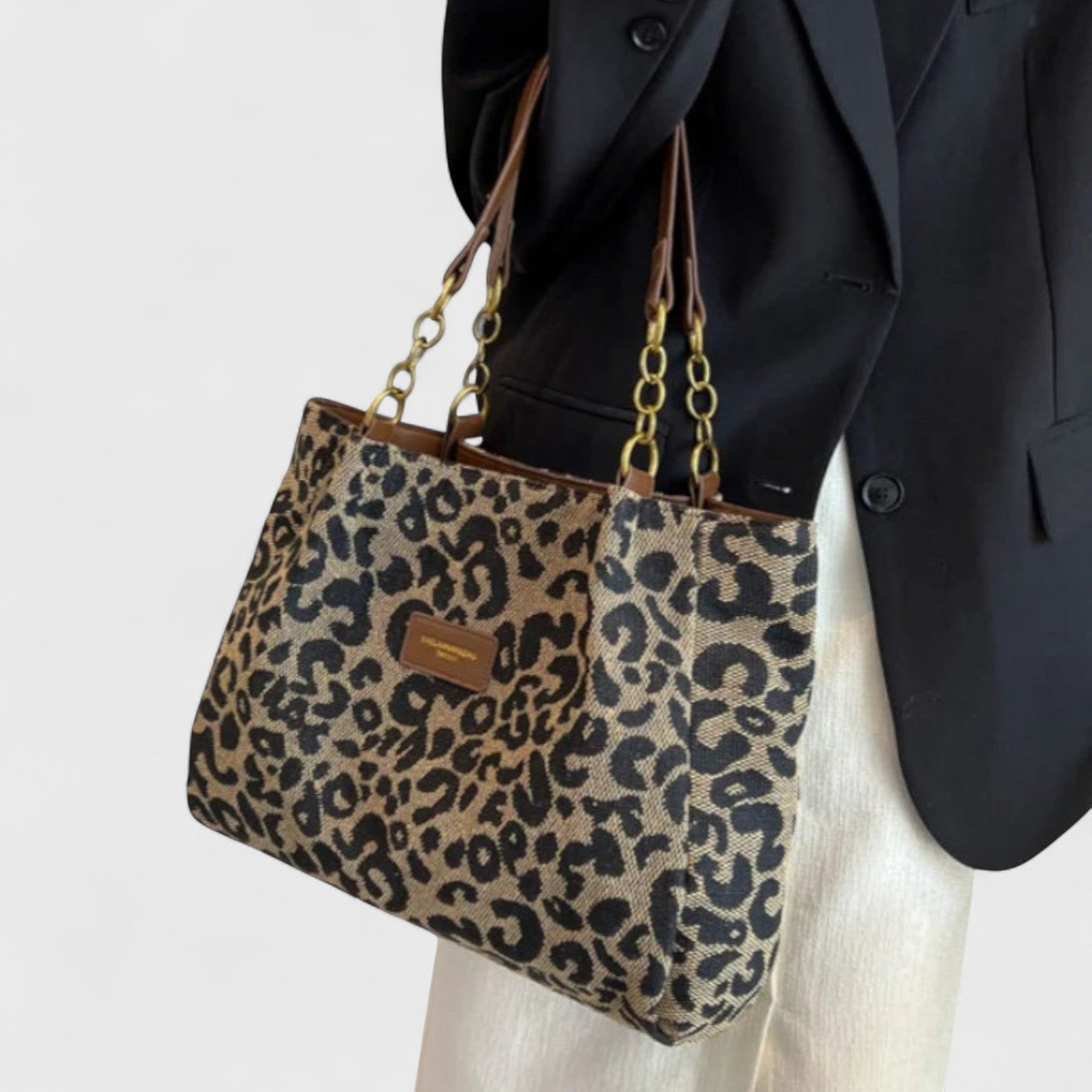 Alizée | Leopard Print Shopping Bag