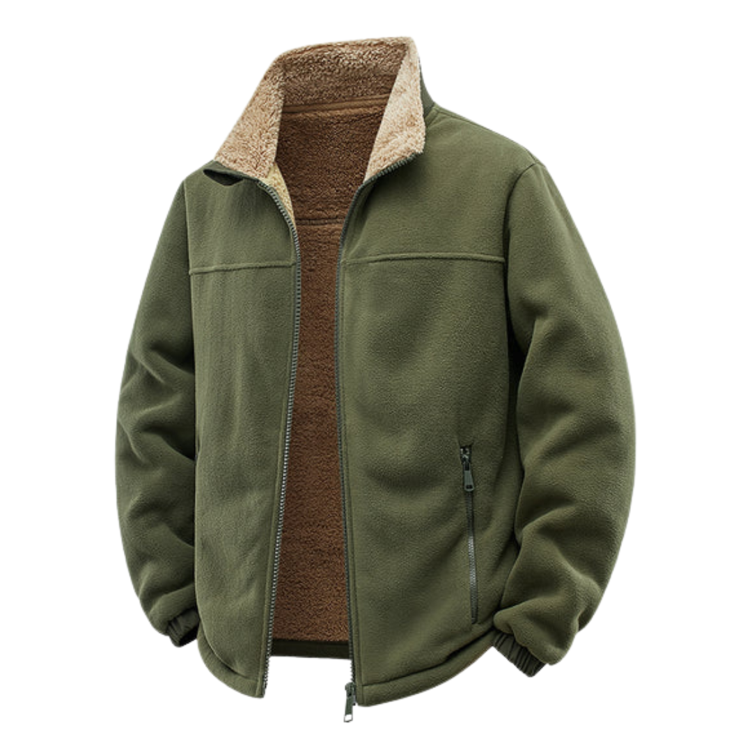 Polar Fleece Jacket with Zipper and Teddy Lining