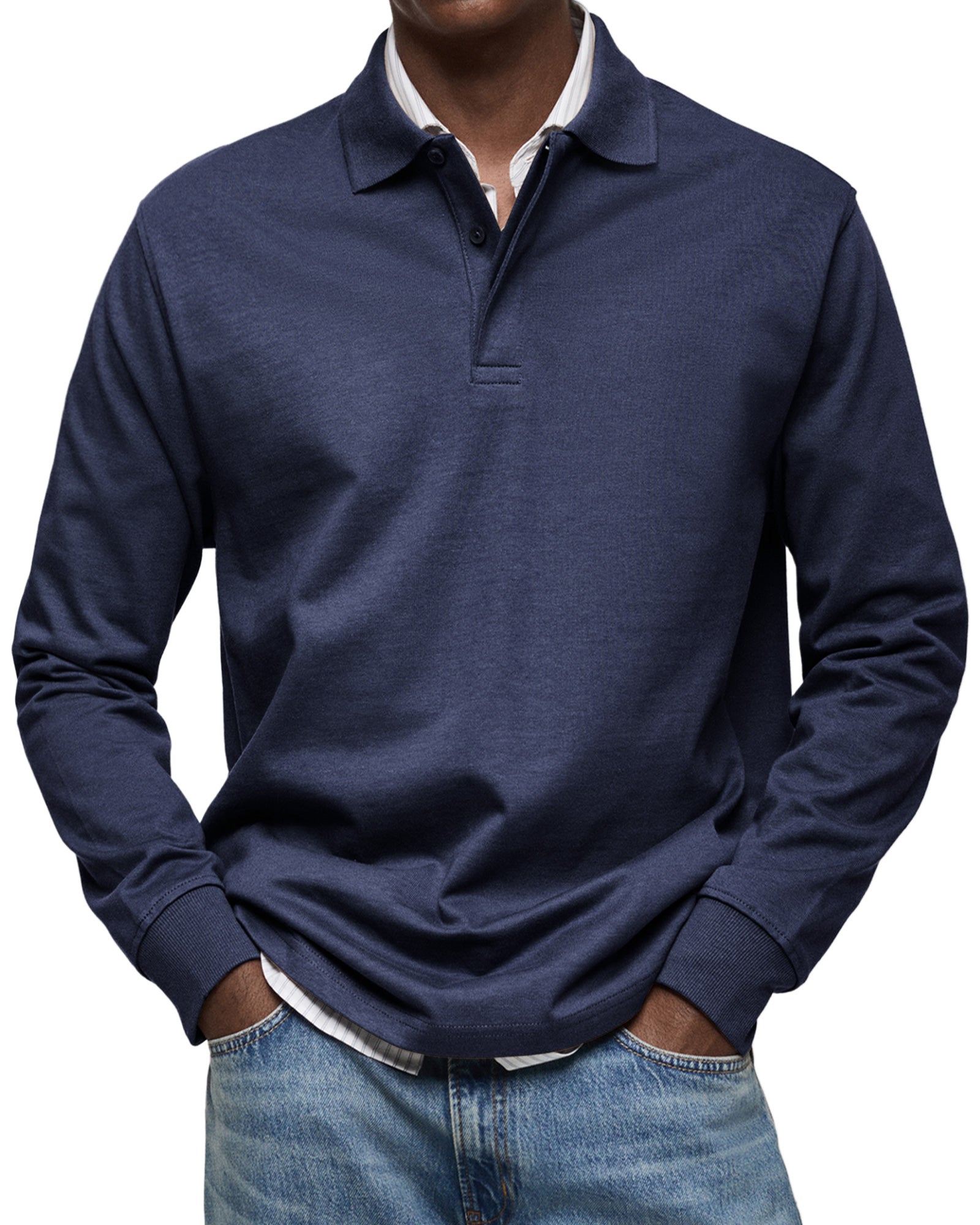 Karven – Stylish Long Sleeve Polo Shirt