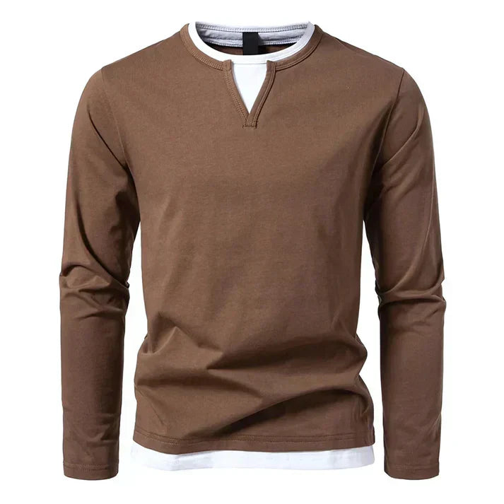 Léonard™ | Premium Long Sleeve T-Shirt Made of Combed Cotton