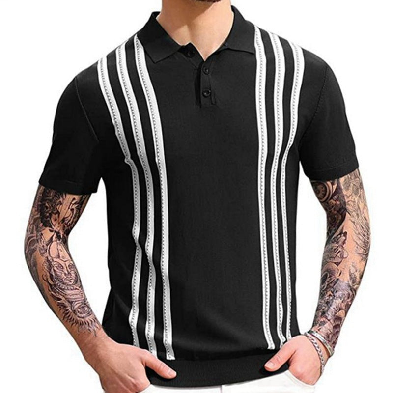 Savrani™ | Striped Polo Shirt.