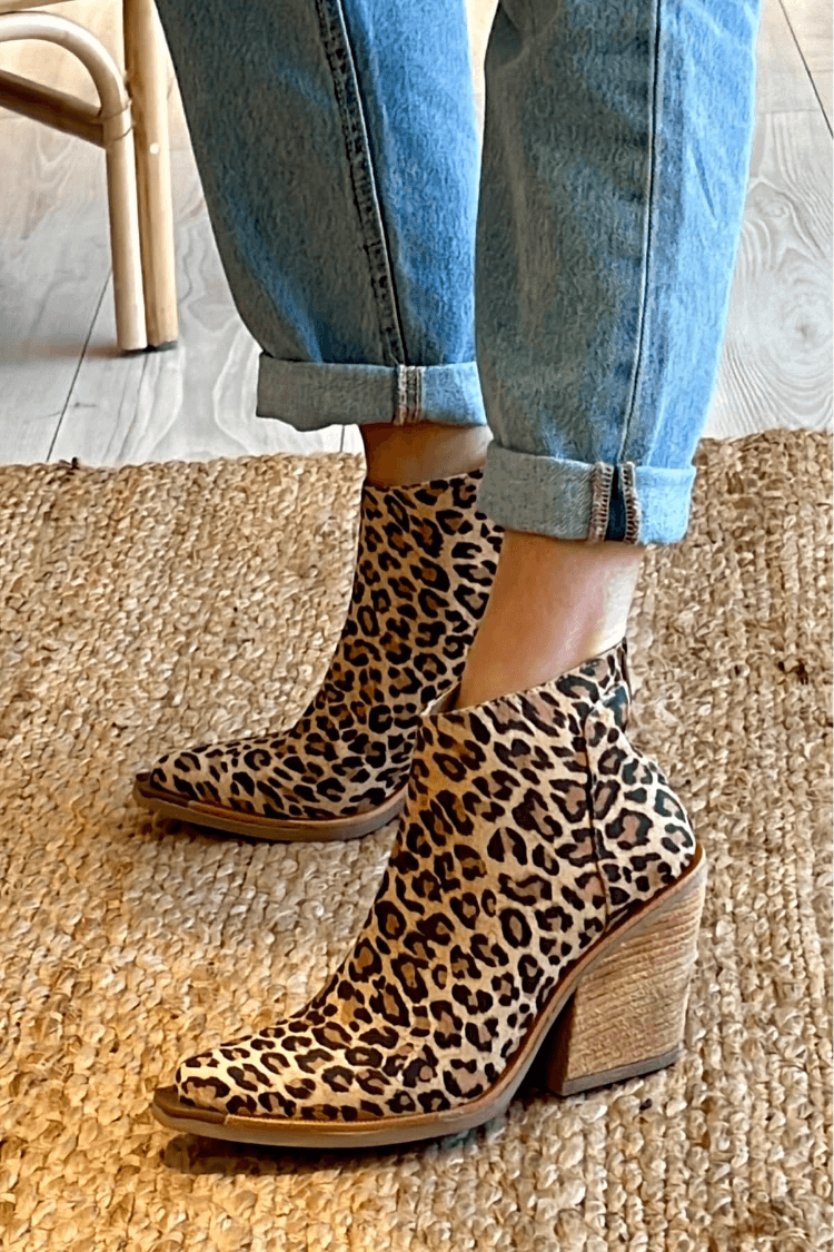 Camille™ | Lion Print Ankle Boots