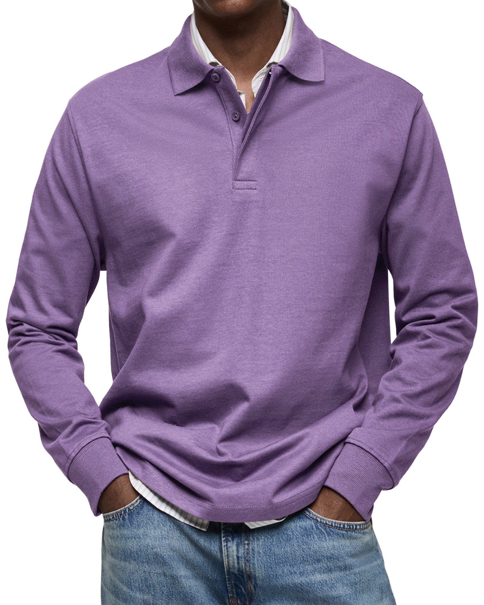 Karven – Stylish Long Sleeve Polo Shirt