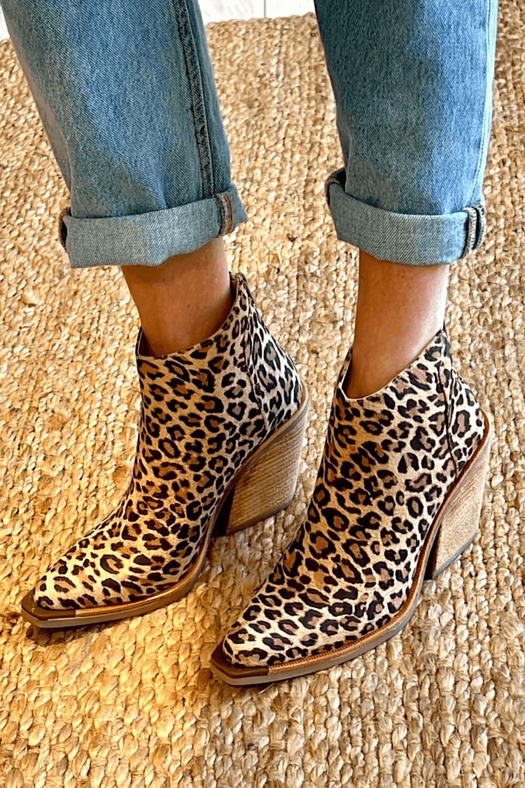 Camille™ | Lion Print Ankle Boots