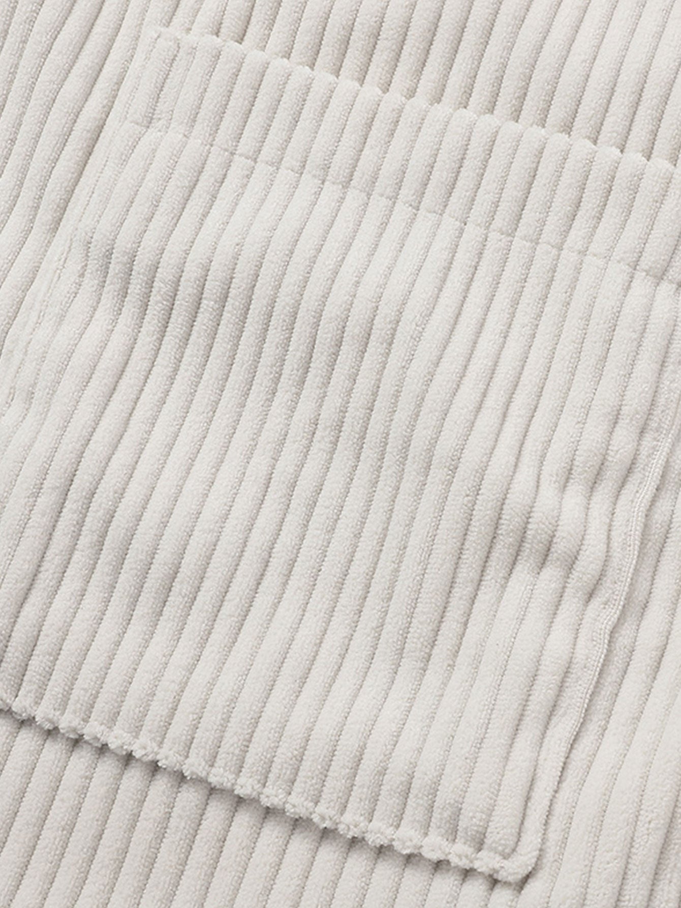 Striped Corduroy Button-Up Shirt