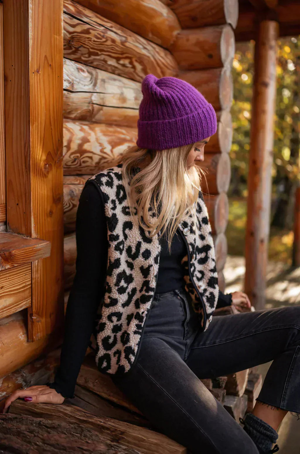 Leana | Leopard Print Vest