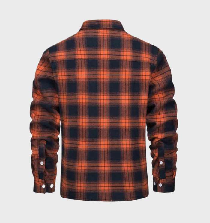 Nate™ | Men's Plaid Jacket with Sherpa Lining