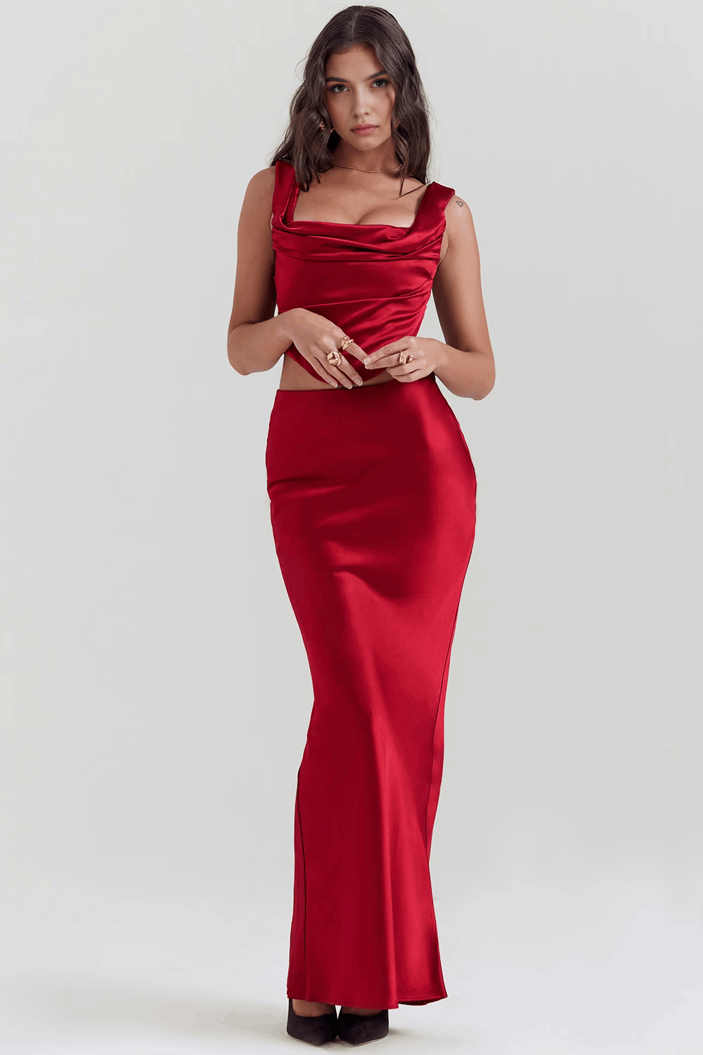 Ivelle | Dress with Cutouts and Slit