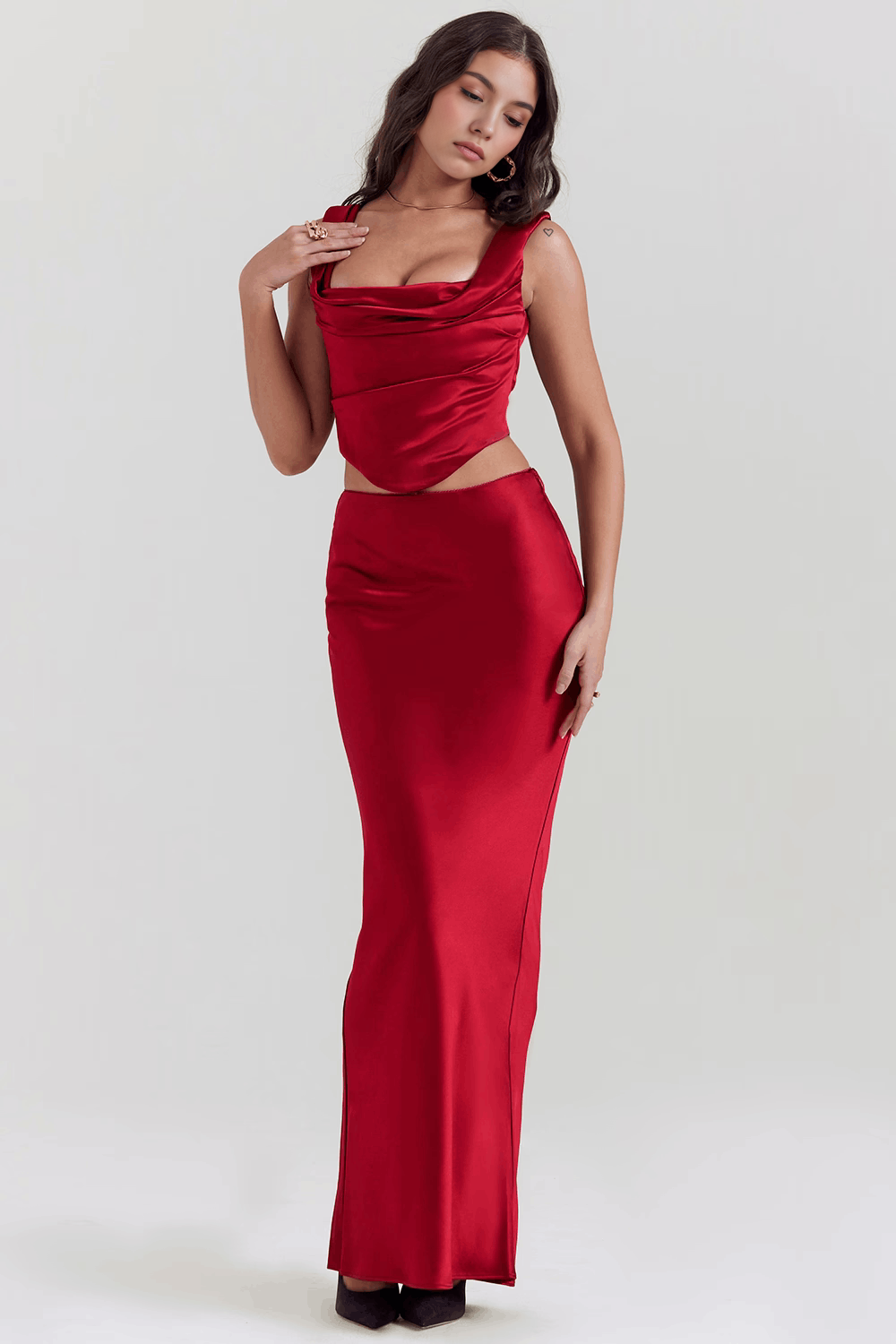 Ivelle | Dress with Cutouts and Slit