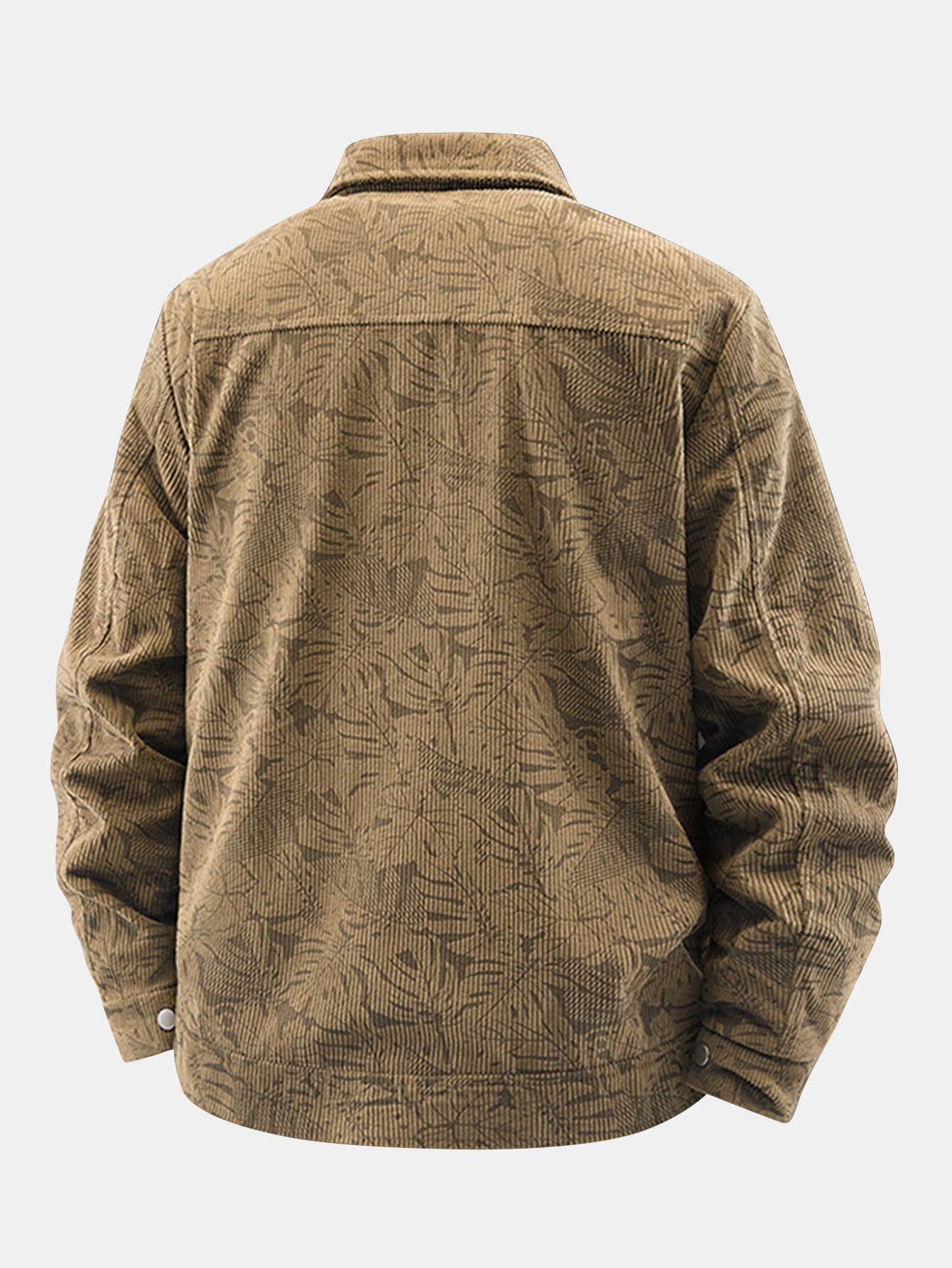 Leaf Embossed Corduroy Jacket
