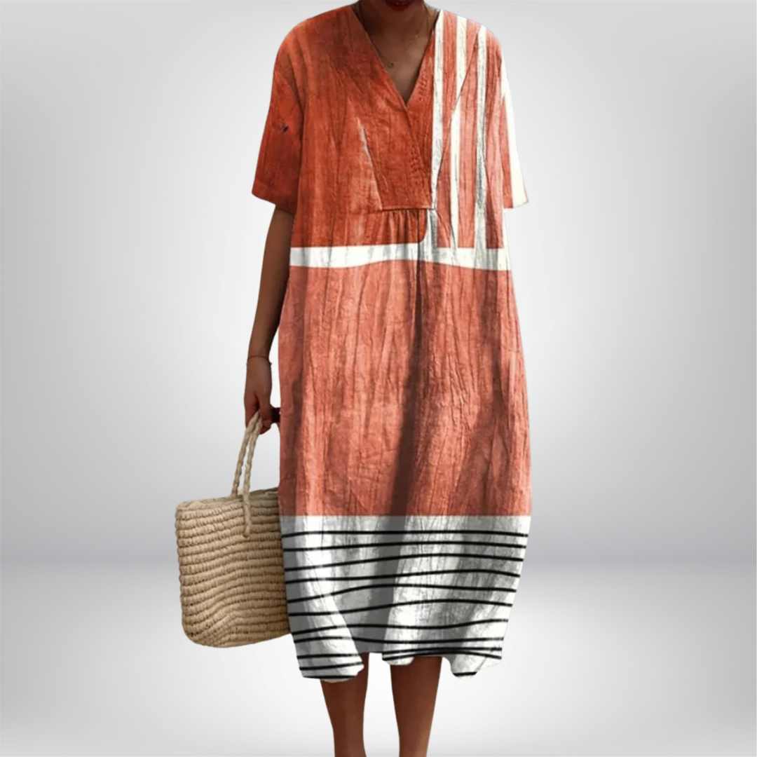 Dorota | Elegant Geometric Dress