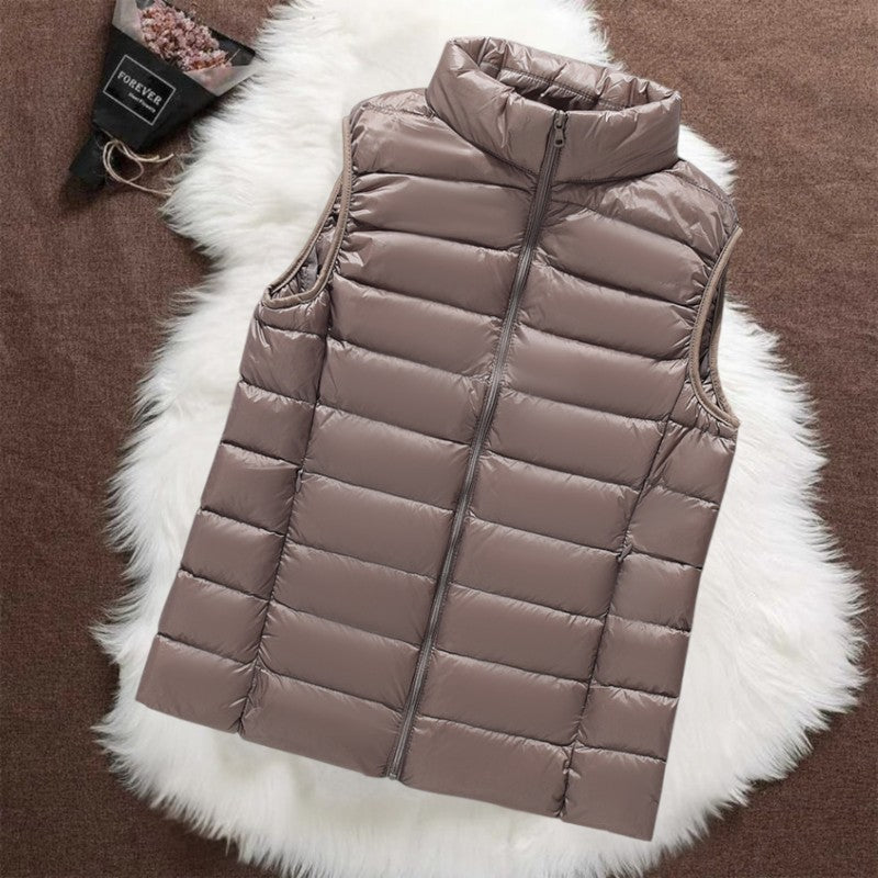 Isa Padded Vest | Champagne
