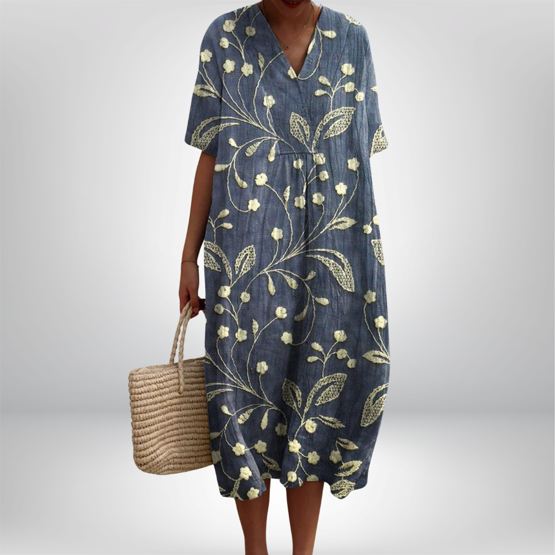 Lieke | Vintage Style Dress with Floral Pattern – Limited Edition