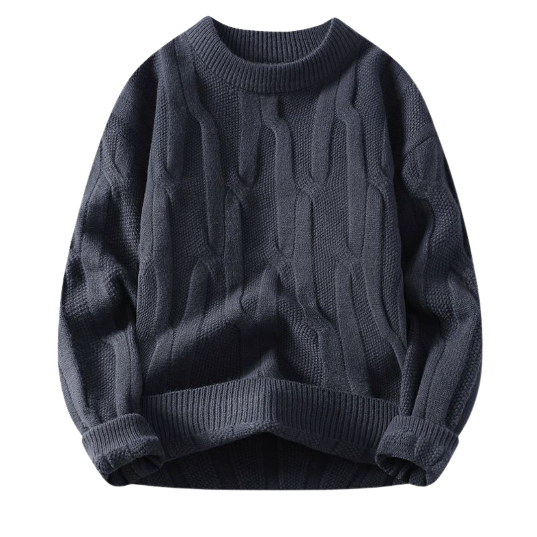 Premium Textured Cable Knit Sweater
