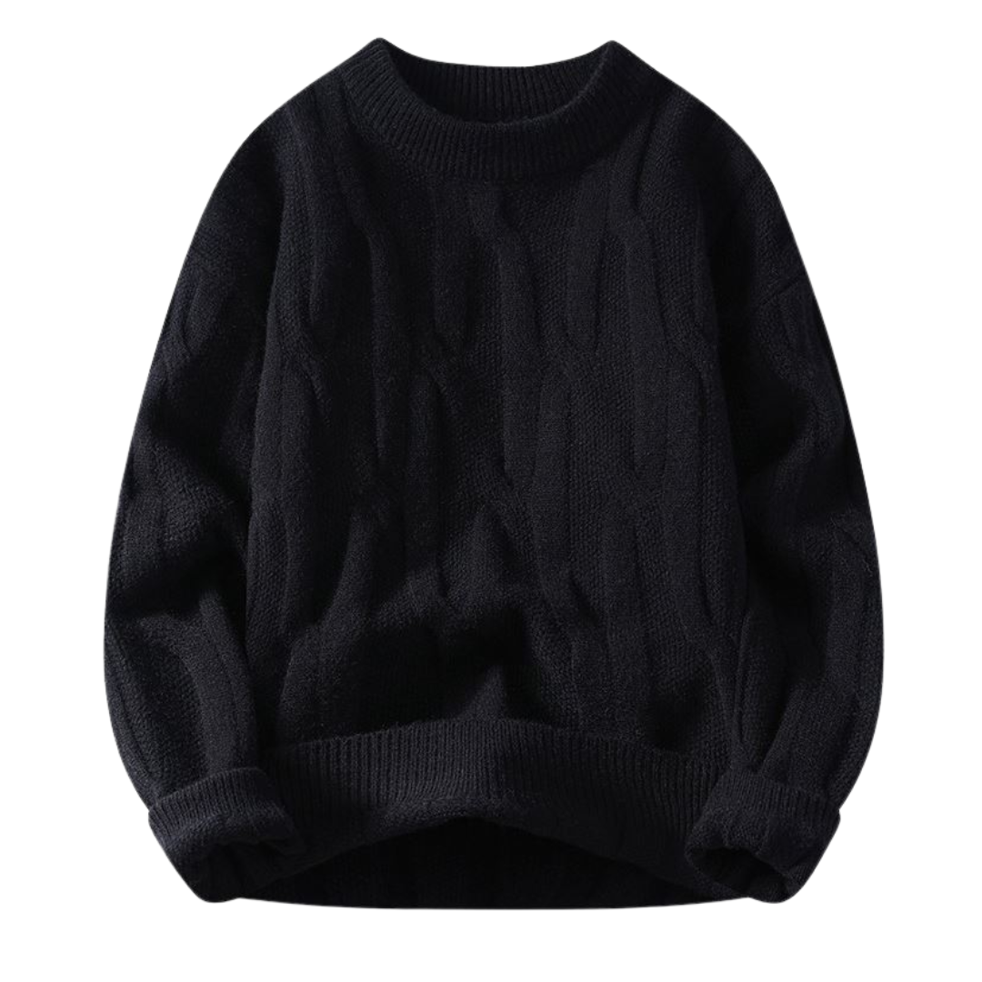 Premium Textured Cable Knit Sweater