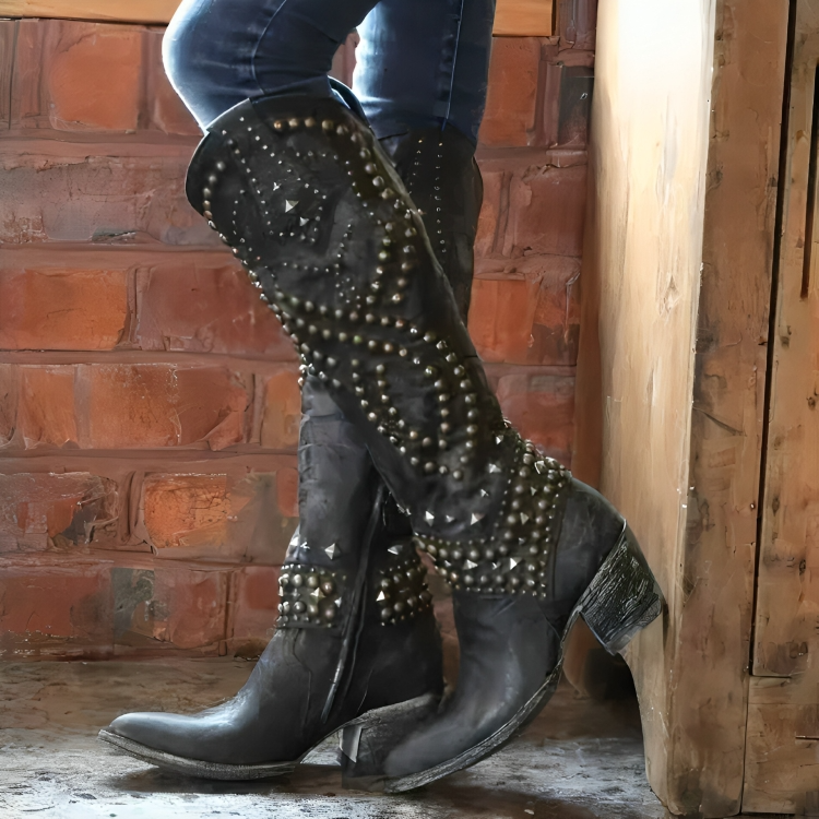 Ambroise | Western Knee-High Boots