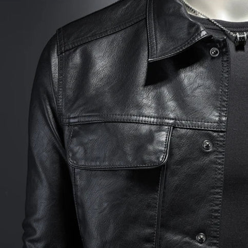 Arvien – Leather Jacket in Vintage Style