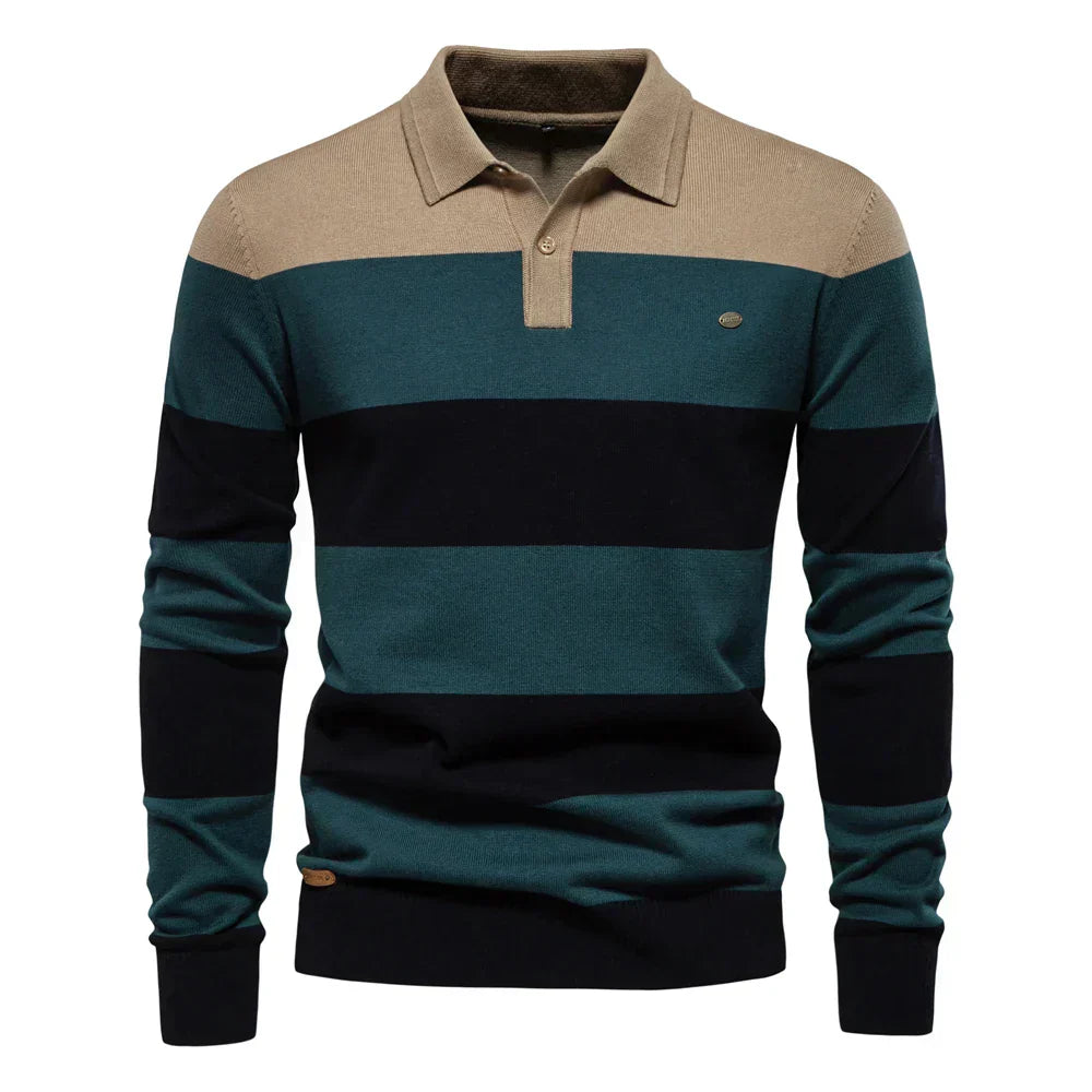 Theo™ | Sweater in Thin Stripes