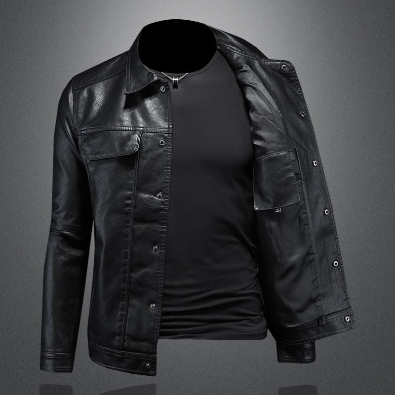 Arvien – Leather Jacket in Vintage Style