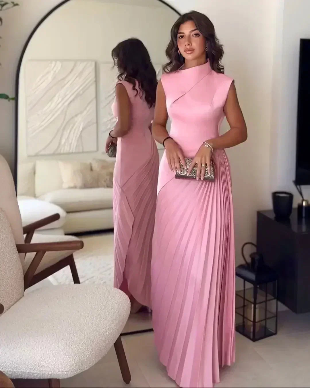 Ellison - Classic Maxi Dress with Draping