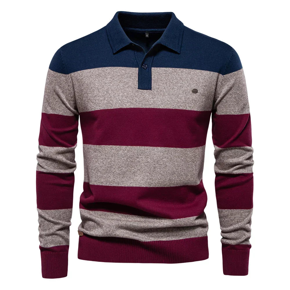Theo™ | Sweater in Thin Stripes