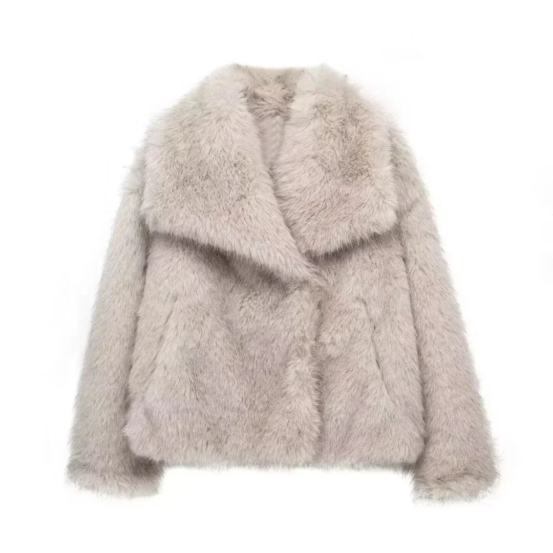 Alena | Elegant Faux Fur Jacket