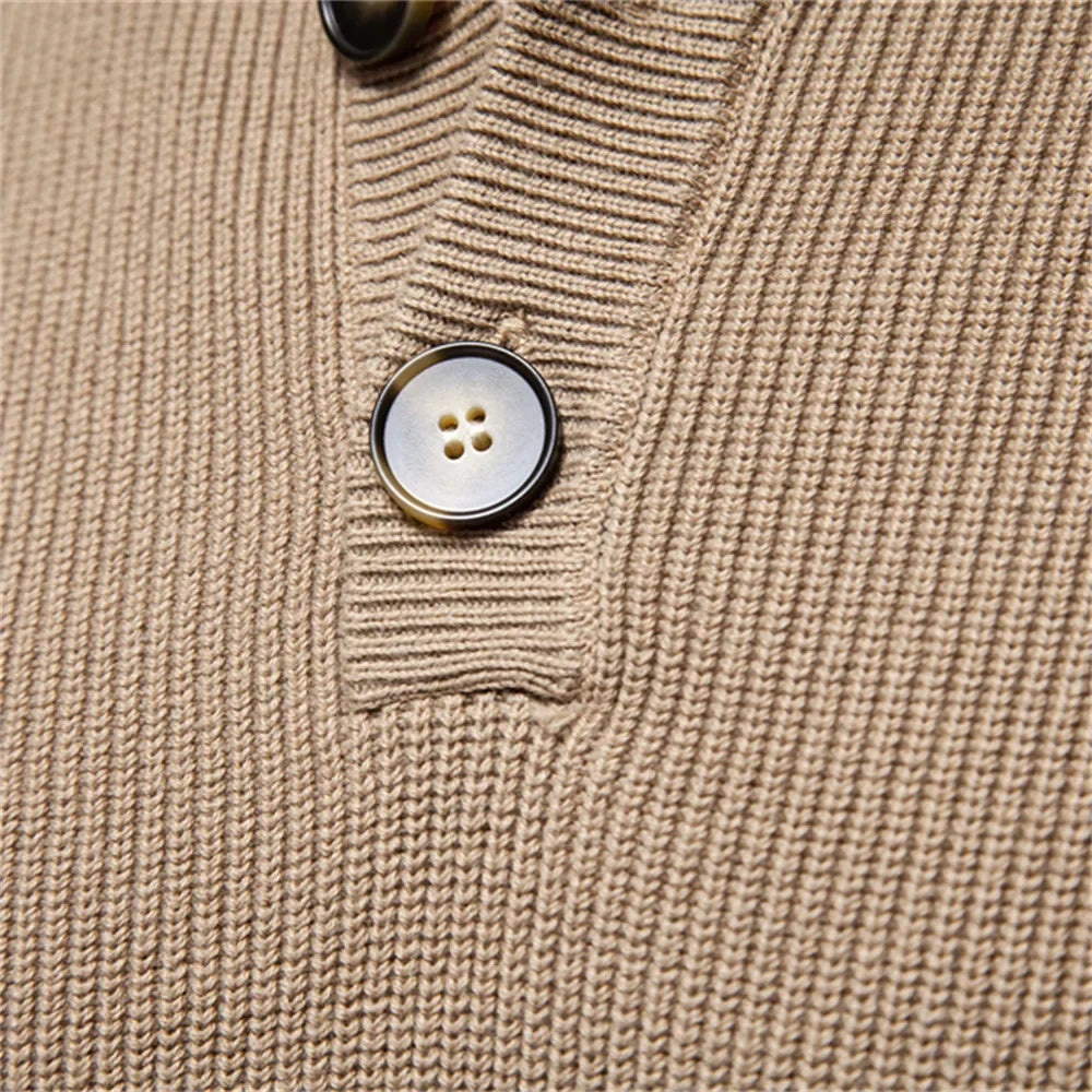 Damien™ | Elegant Sweater with High Collar