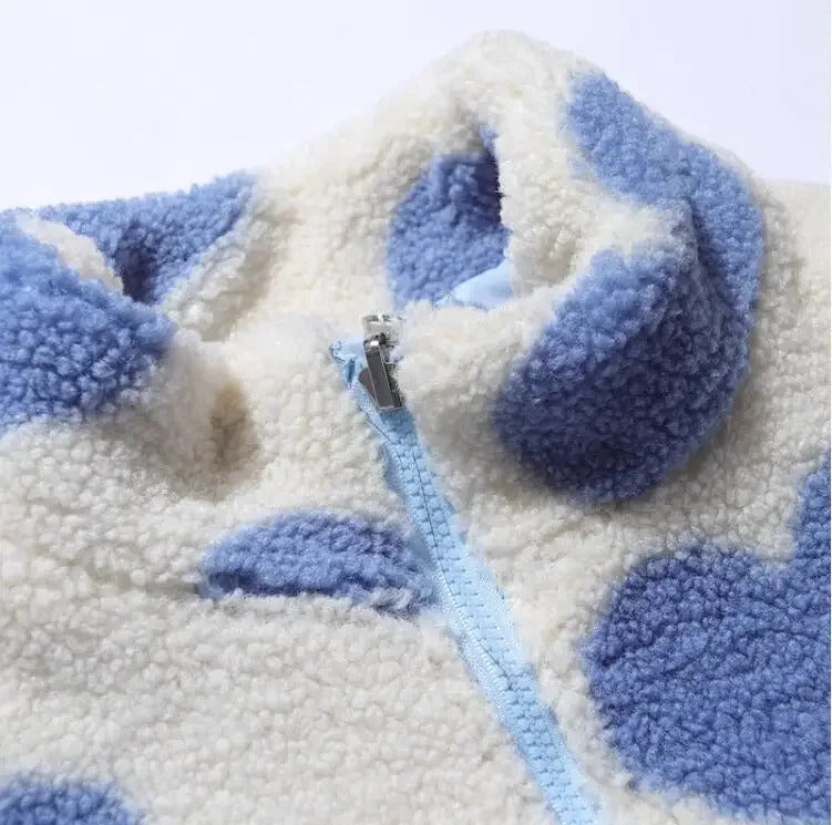 Amelia – Reversible Heart Pattern Jacket