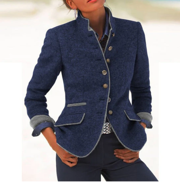 Valeria | Elegant blazer with a high collar