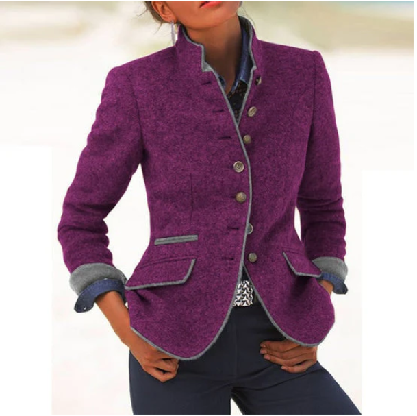 Valeria | Elegant blazer with a high collar