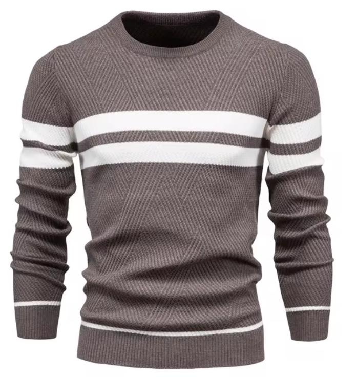 Sébastien™ | Two-Tone Contrast Sweater