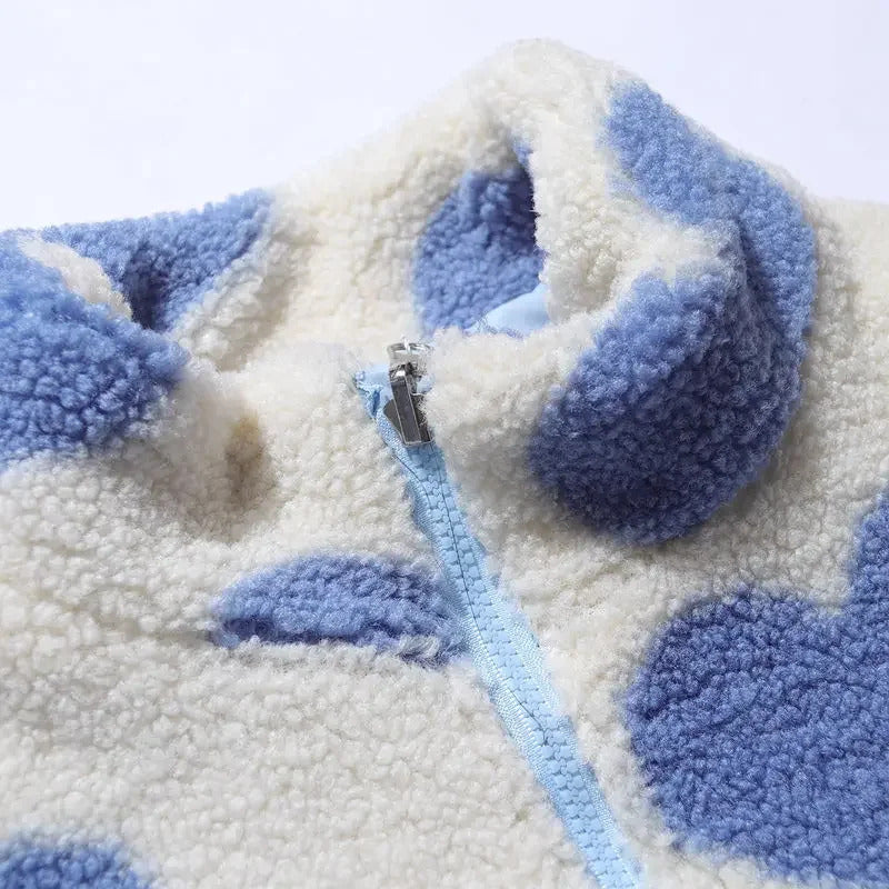 Amelia – Reversible Heart Pattern Jacket