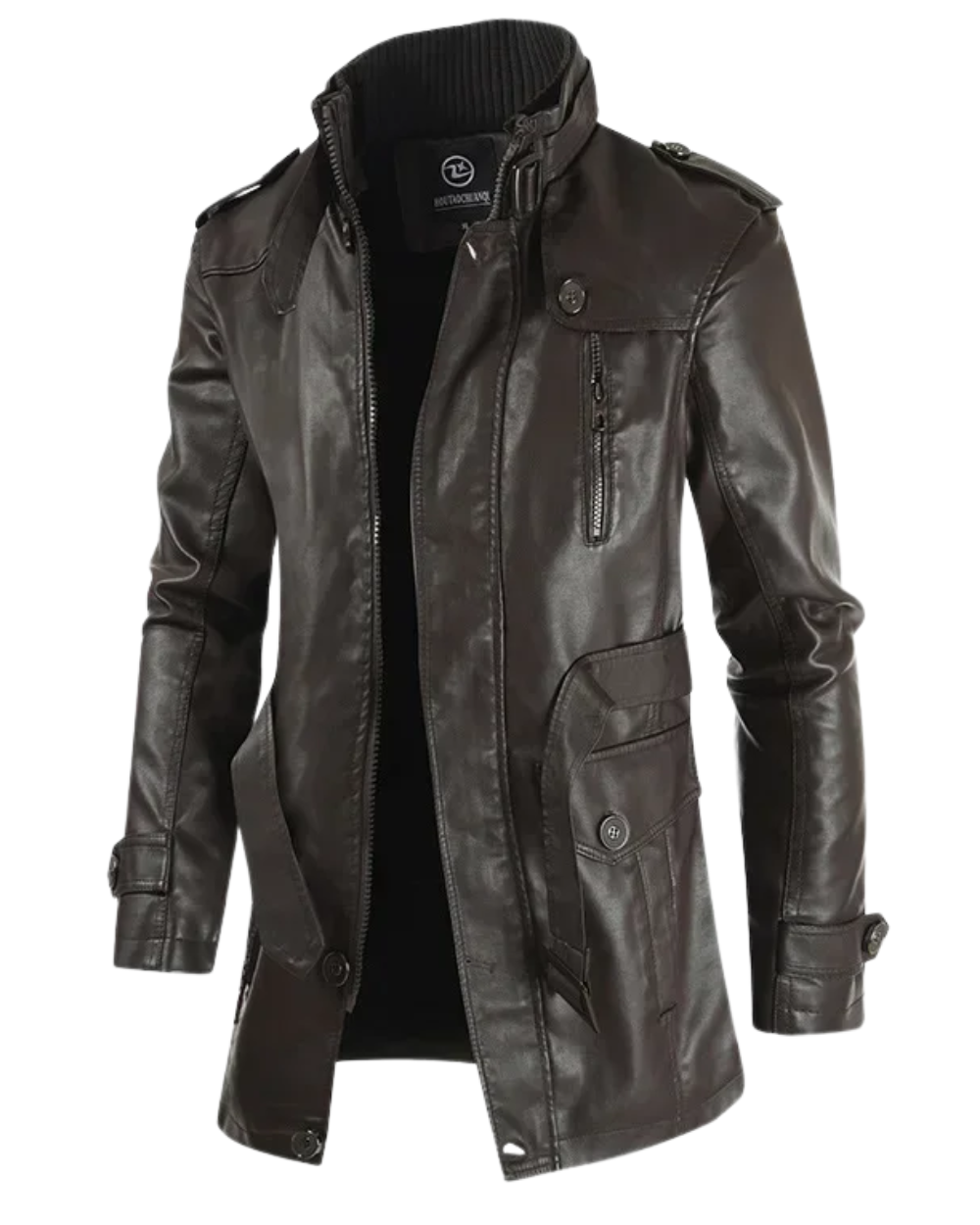 Jaxven – Long Vintage Style Motorcycle Leather Jacket
