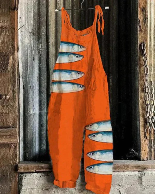 Marini™ | Artistic Jumpsuit Sardine Ocean
